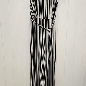 Monteau Los Angeles Romper Women's Size Medium Black Wide Leg Jumper